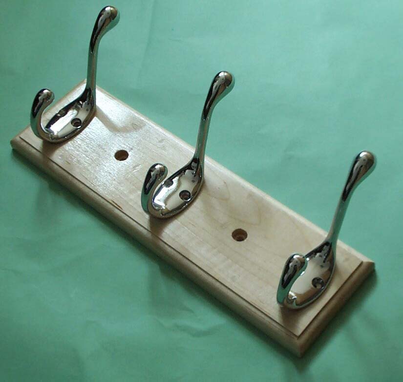 Hooks on Wood Plate